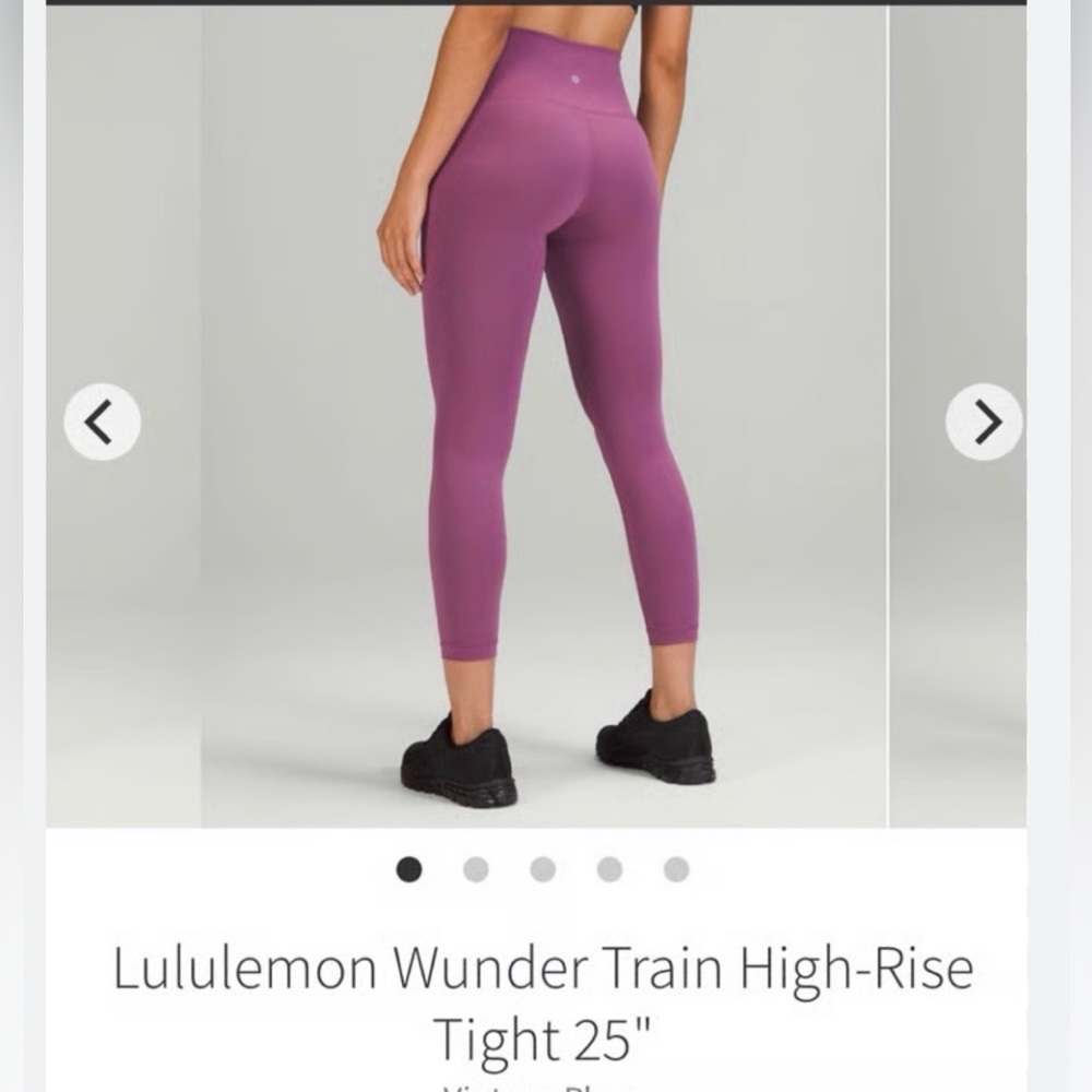 Like New lululemon athletica Wunder Train Hi Rise Leggings 25’ Size 4